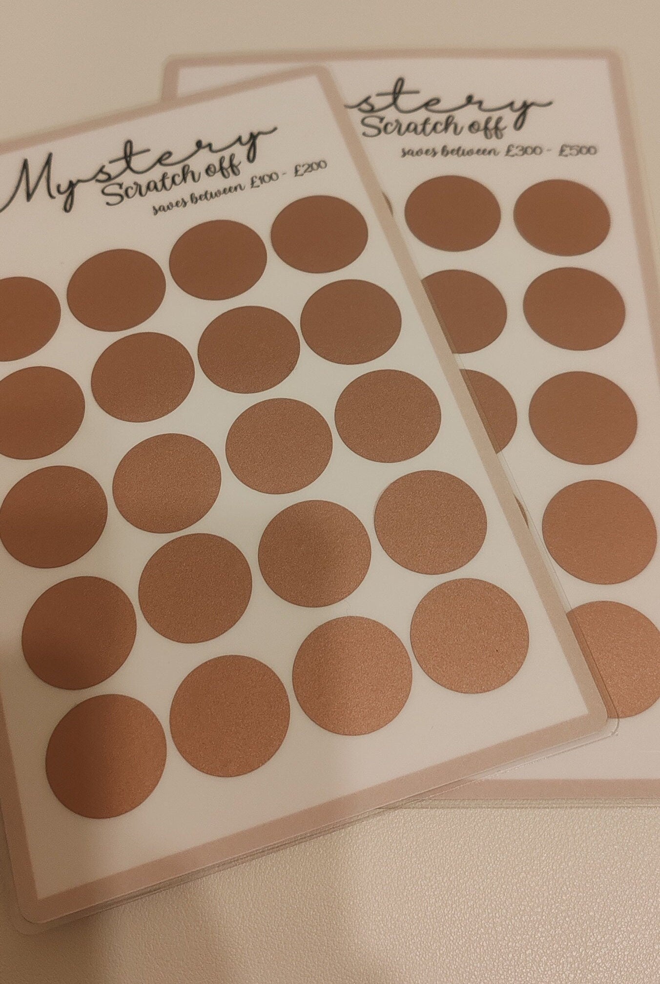 A5 mystery scratch off - custom amount also available