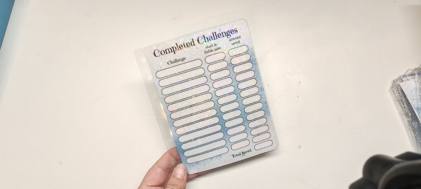 PREORDER Cash-ella completed challenges dashboard
