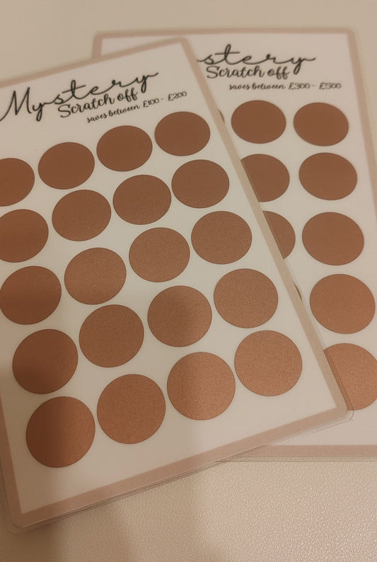 A5 mystery scratch off - custom amount also available